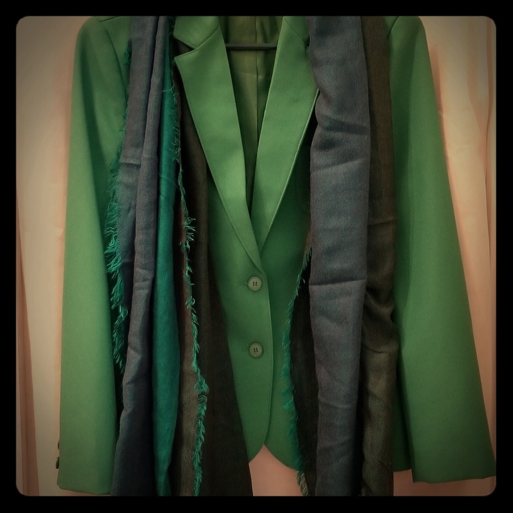 Womens Vintage Green Blazer/Jacket